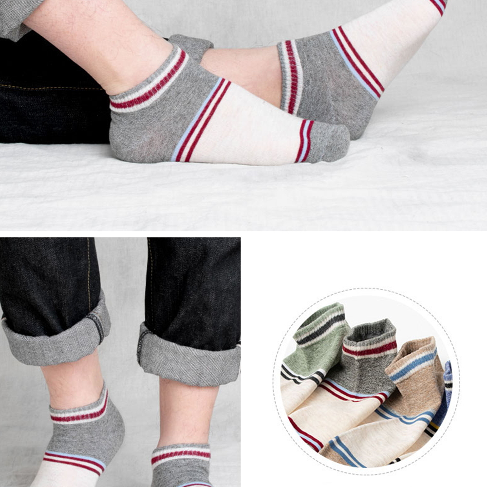 Combed cotton multi-color uniex ankle socks with sample pattern