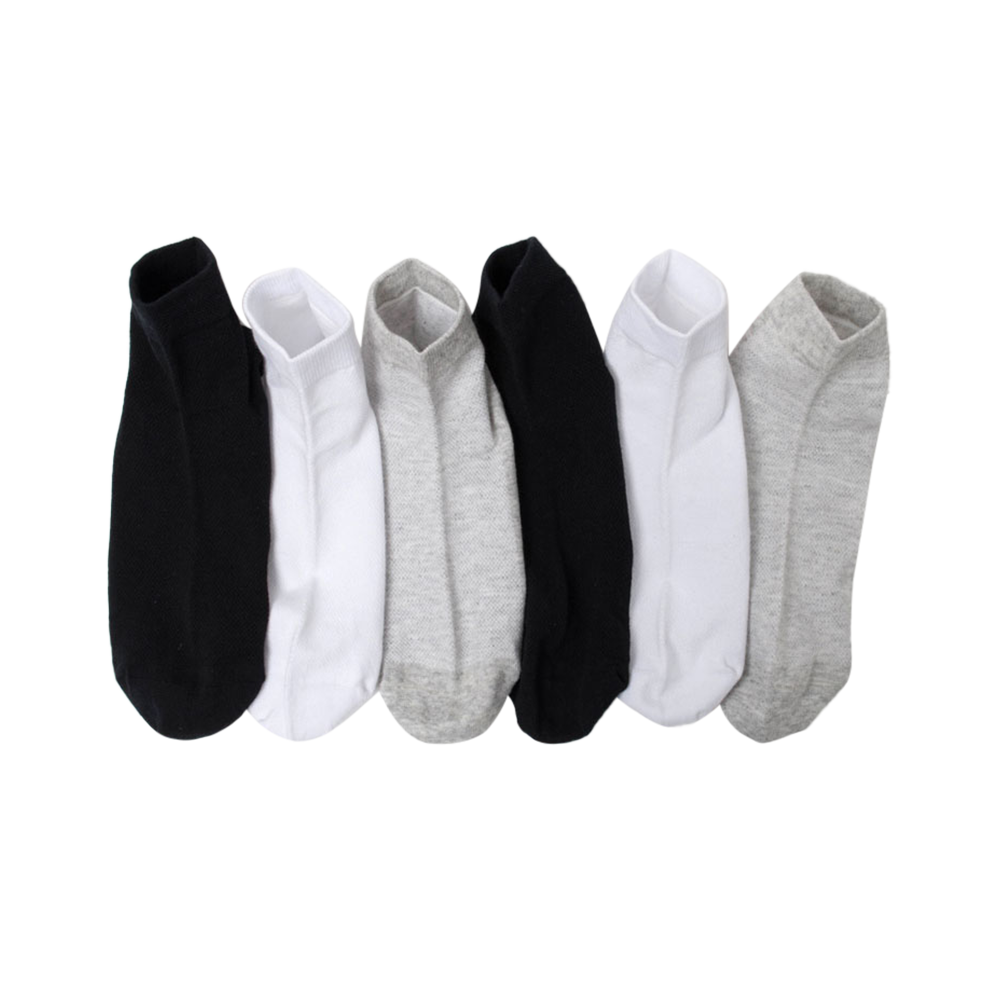 Mesh breathable combed cotton multi-color with men's ankle socks soft