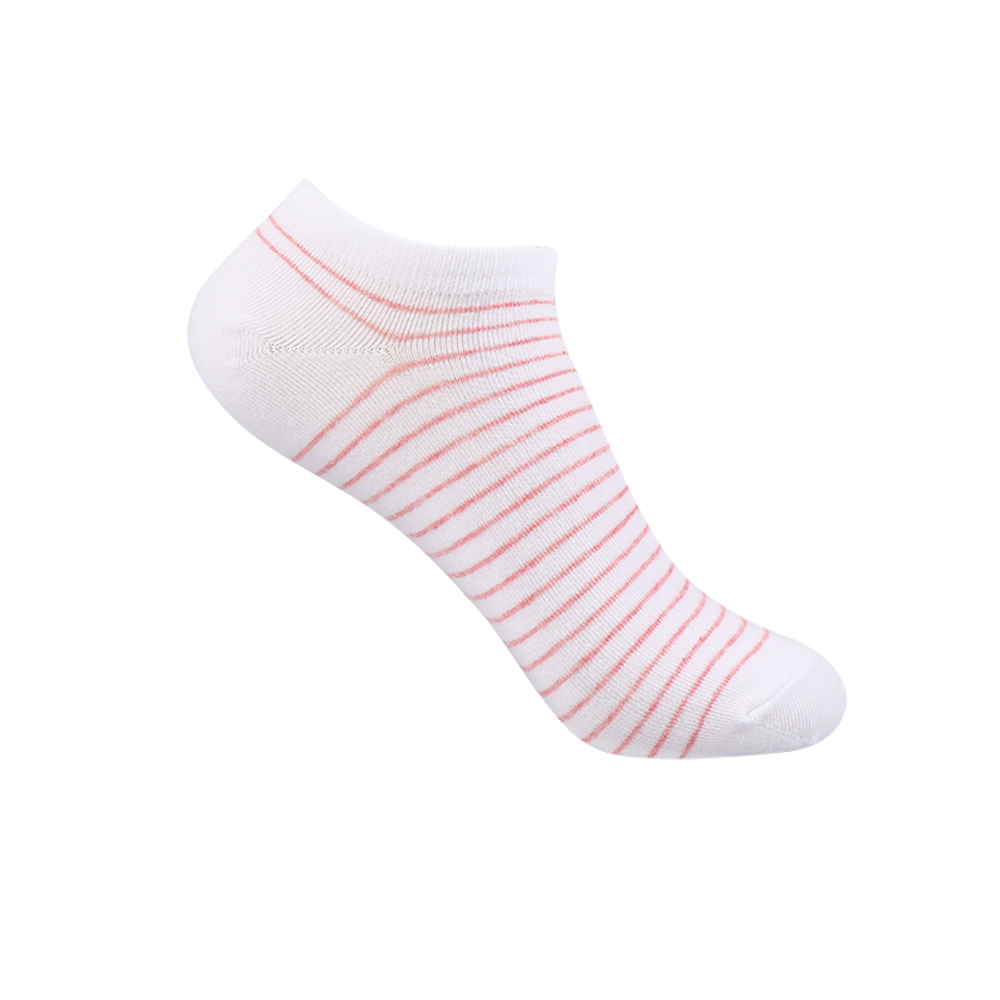 Warm colored embroidered flamingo socks for women embroidered patter