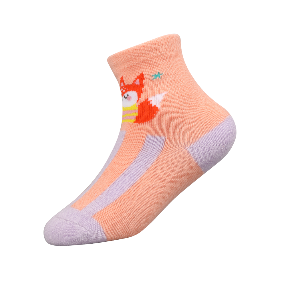 Multi-designed with 3d flower colorful socks for girls