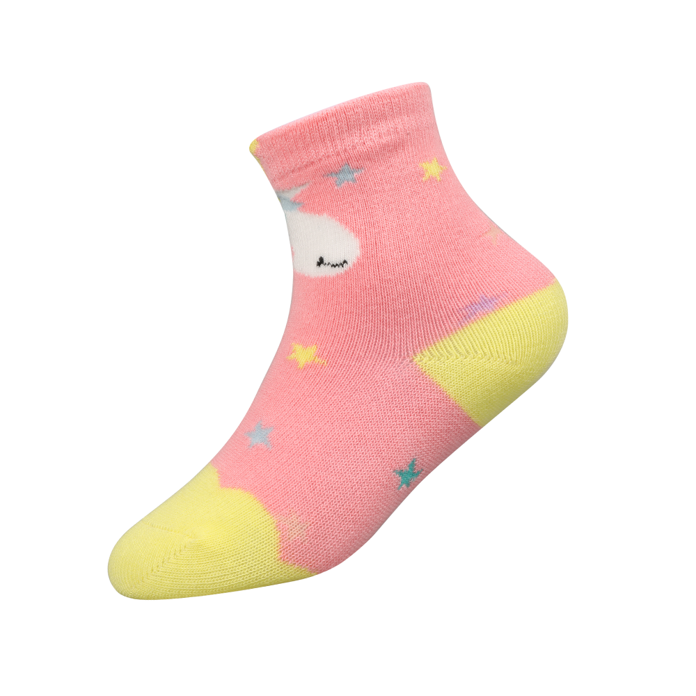 Multi-designed with 3d flower colorful socks for girls