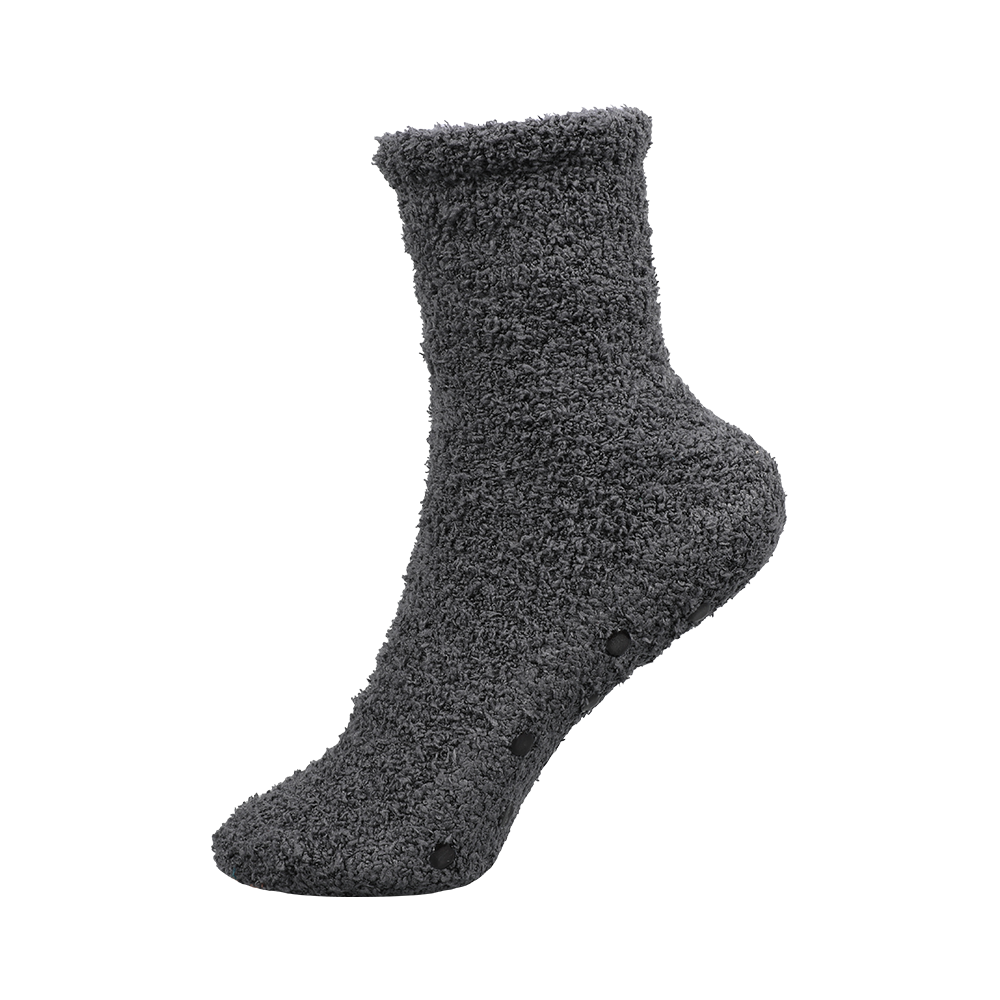 Cozy uniex socks custom basic color and style socks winter fluffy non slip socks