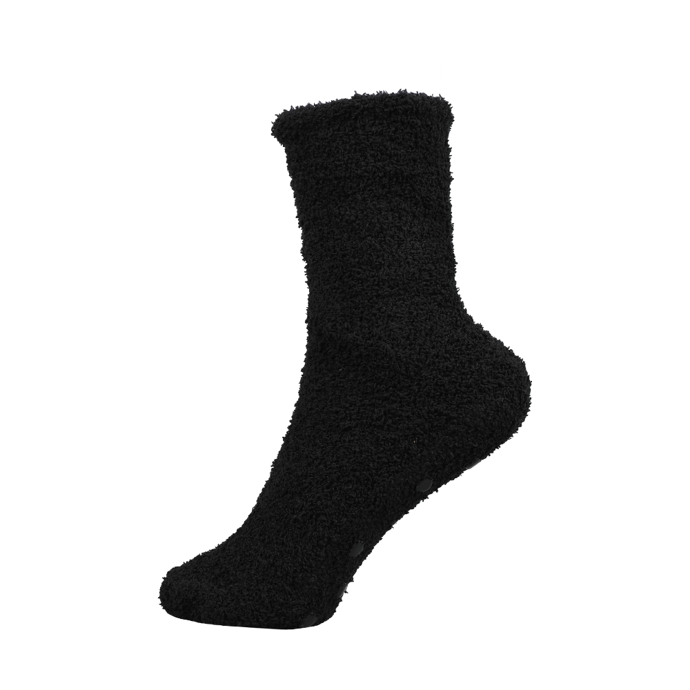 Cozy uniex socks custom basic color and style socks winter fluffy non slip socks