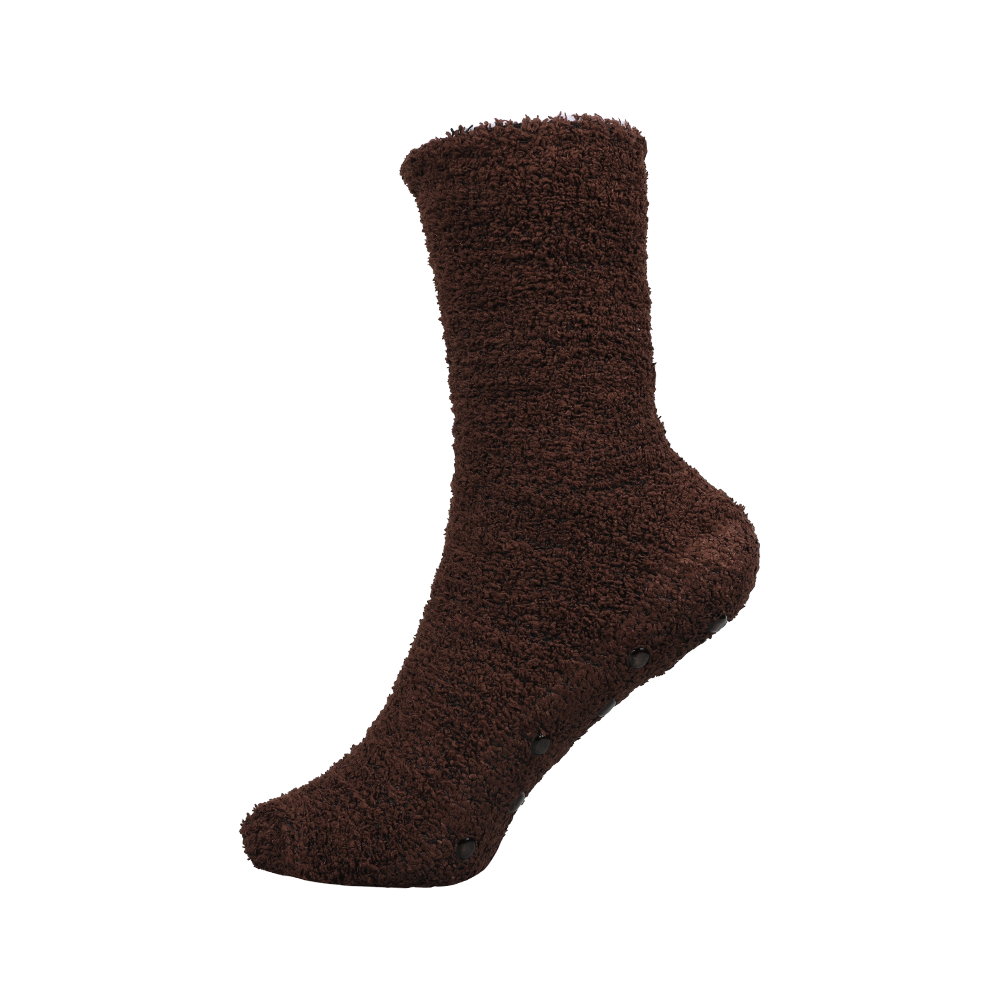 Cozy uniex socks custom basic color and style socks winter fluffy non slip socks