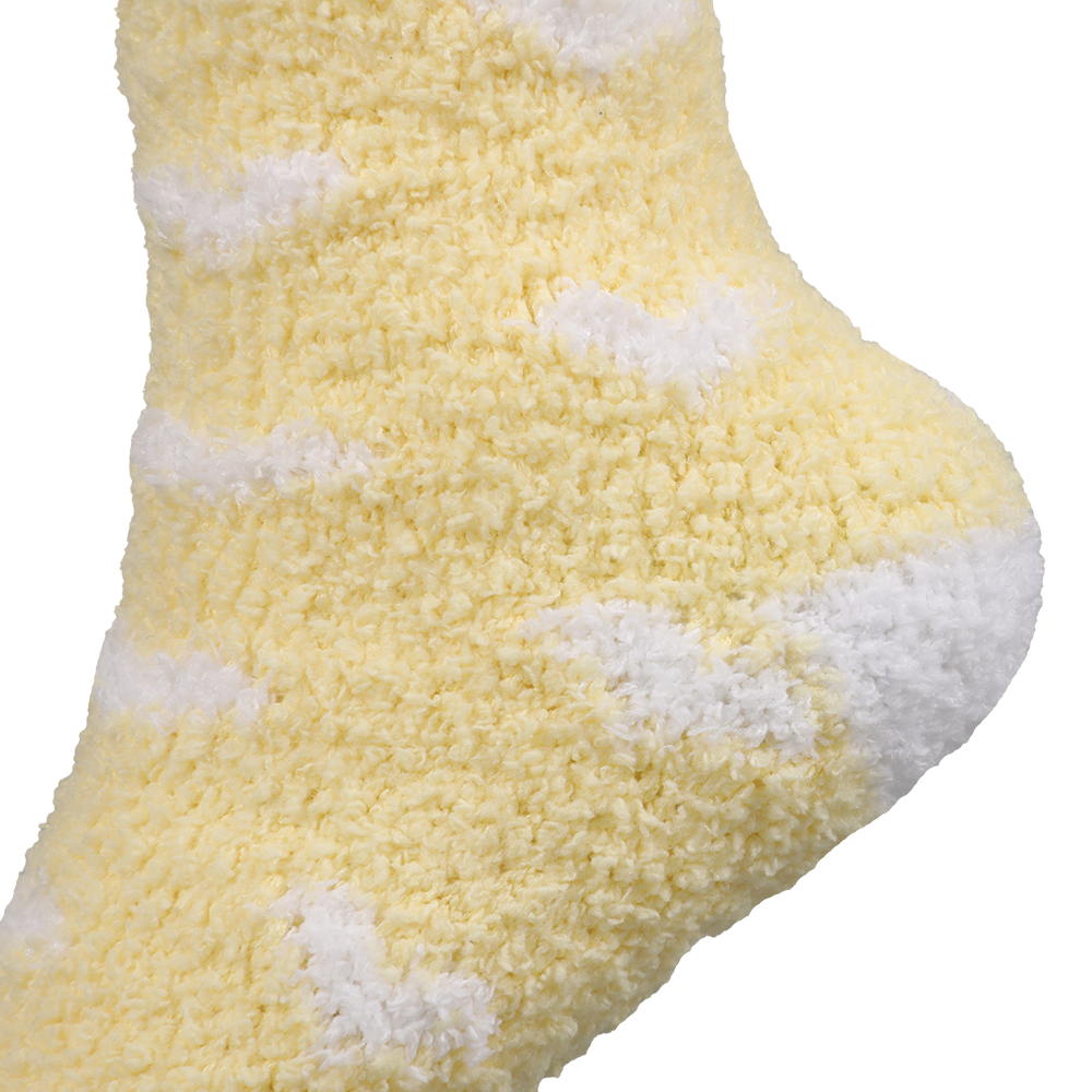 Winter indoor cozy soft warm sleep bed crew fluffy fuzzy socks