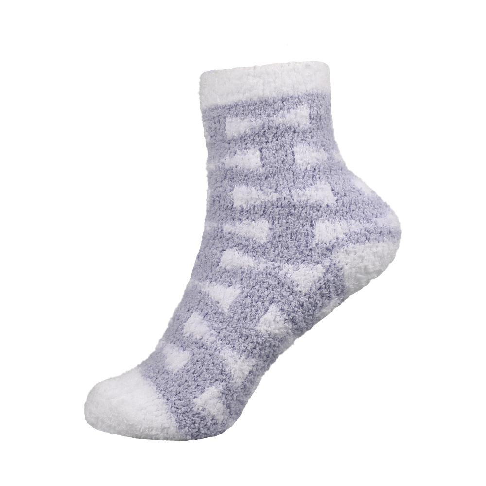 Winter indoor cozy soft warm sleep bed crew fluffy fuzzy socks