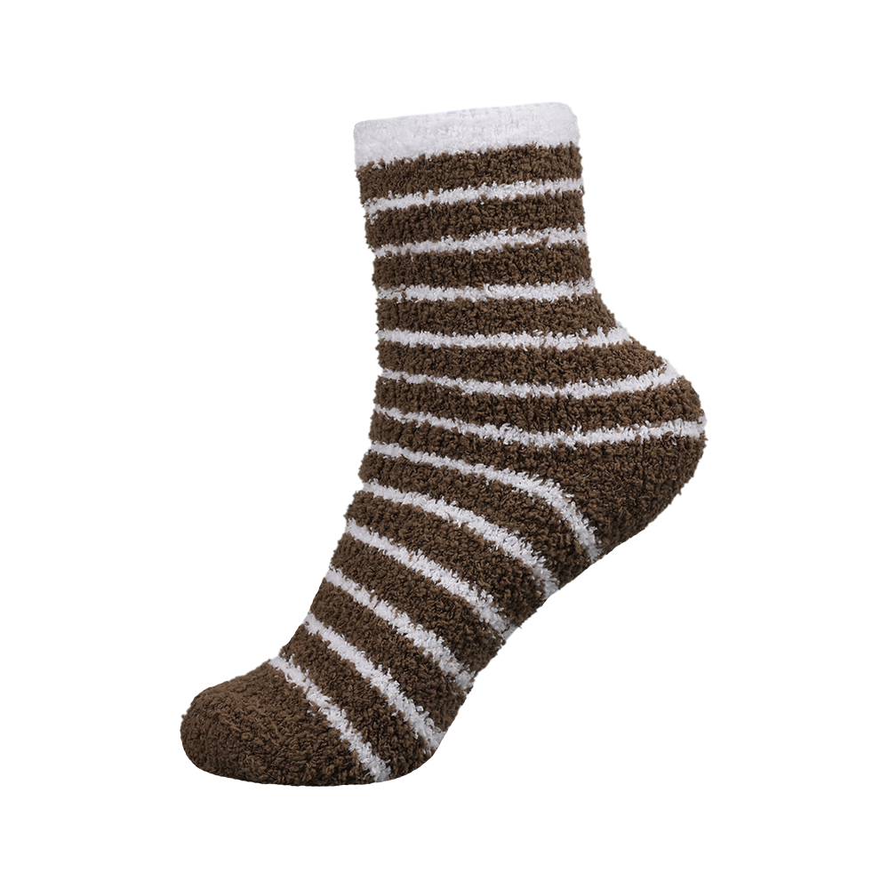 Winter indoor cozy soft warm sleep bed crew cozy socks