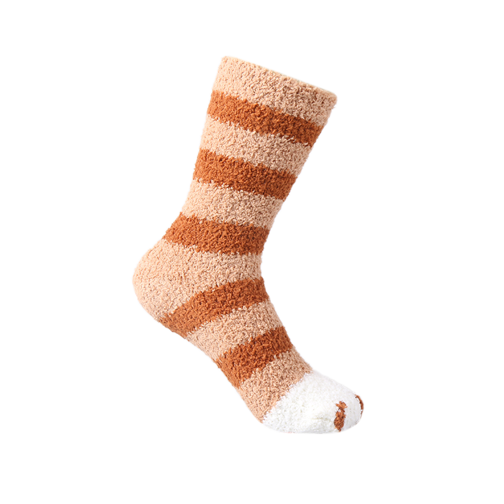 Cat designwinter cozy socks women socks for winter 