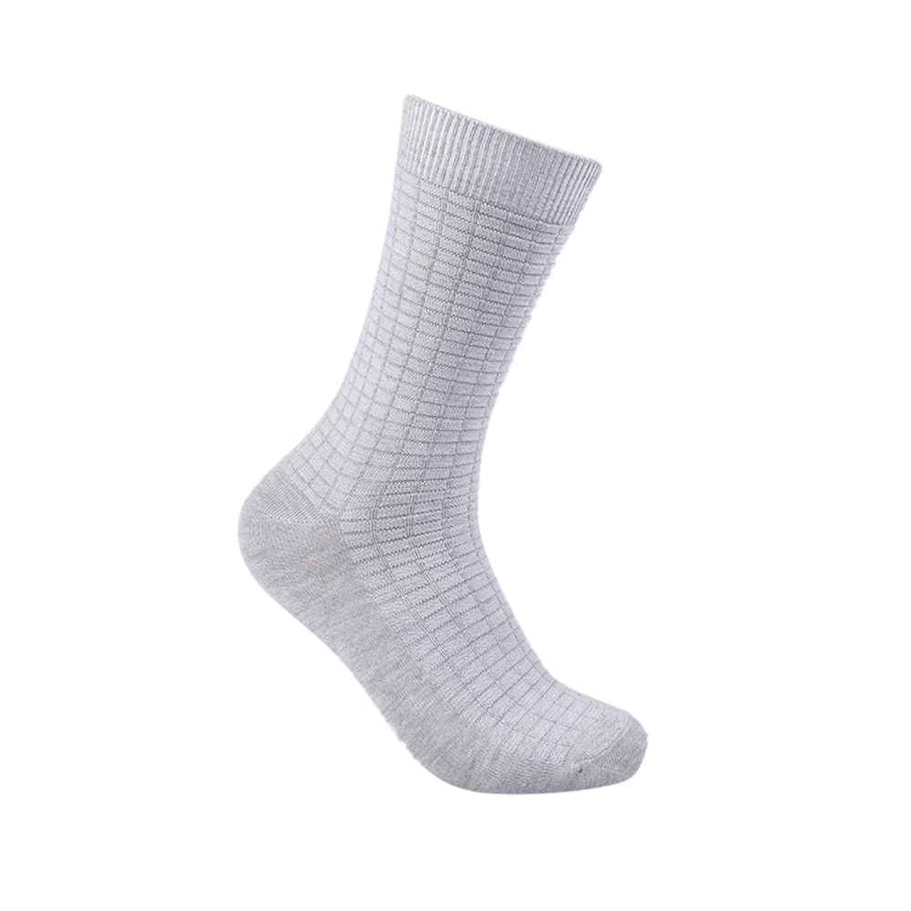 High rib socks design double needle hyperextensibility  cotton man sport socks