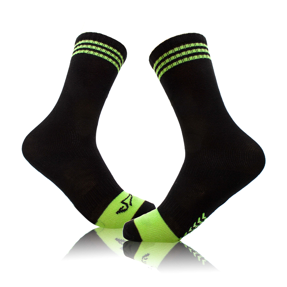 Cotton trampoline knee high non slip trampoline socks