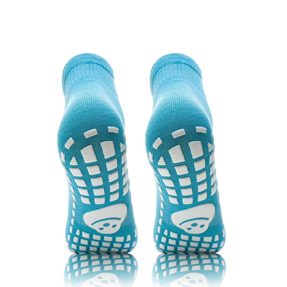 New design anti slip grip socks for trampoline