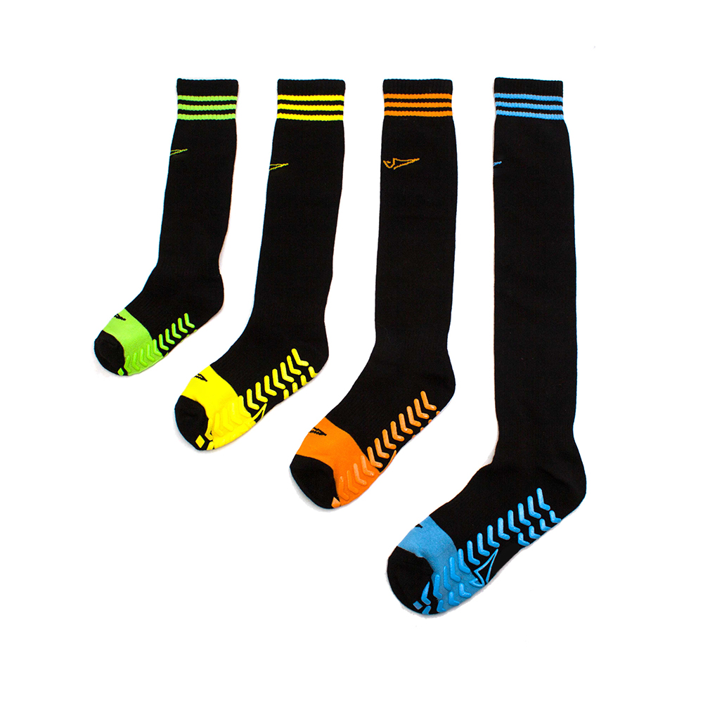 Cotton trampoline knee high non slip trampoline socks