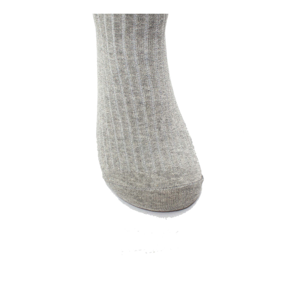 Dress socks basic style with emboridery gery and black color combed cotton socks  