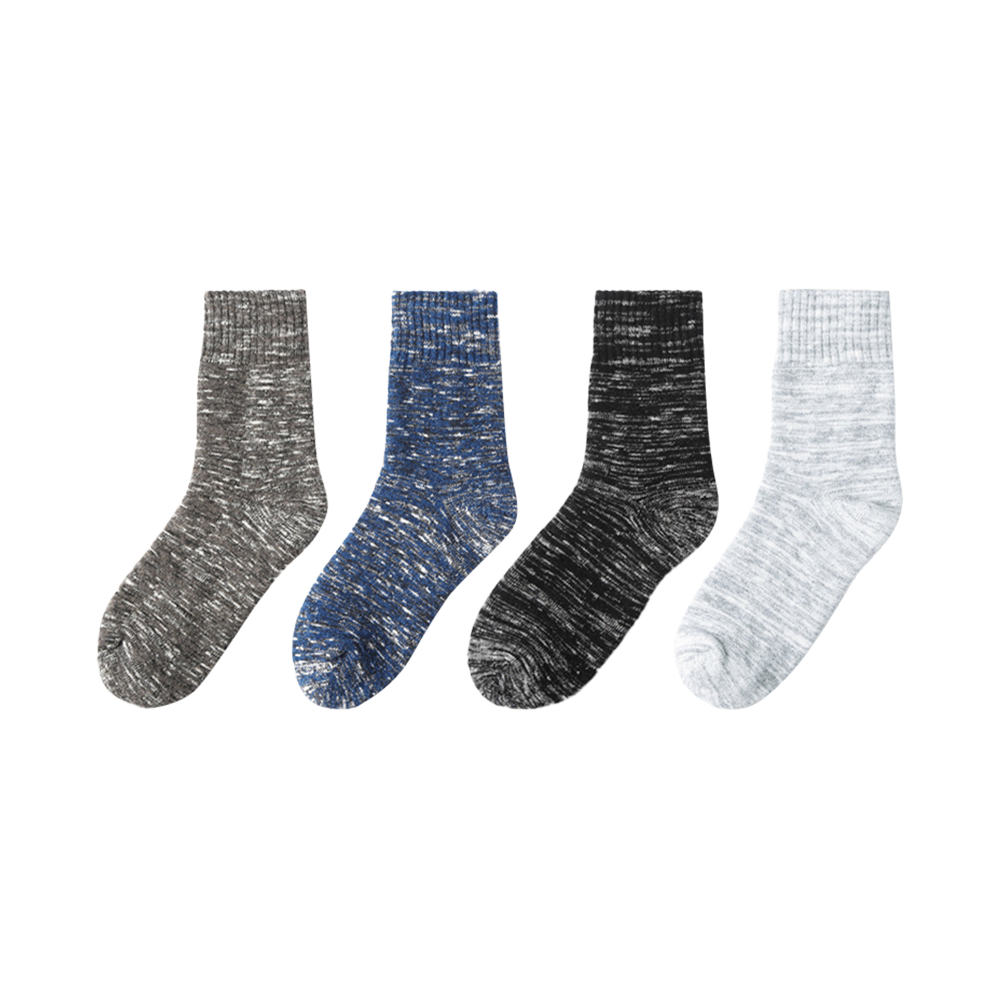 Terry basic style design cotton man warmly jacquard socks 