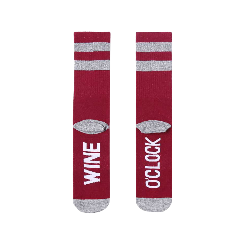 USA style socks design tube cotton man jacquard socks