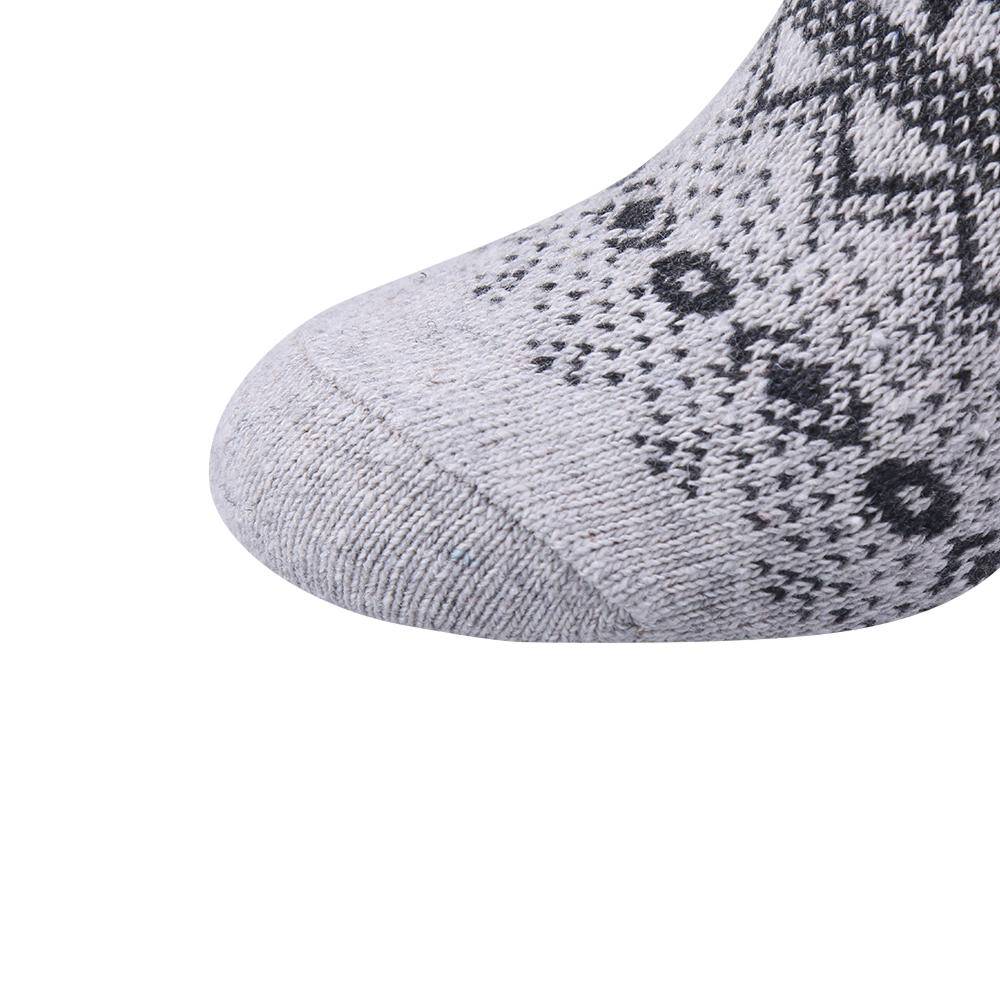 National style jacquard pattern women wool cotton socks