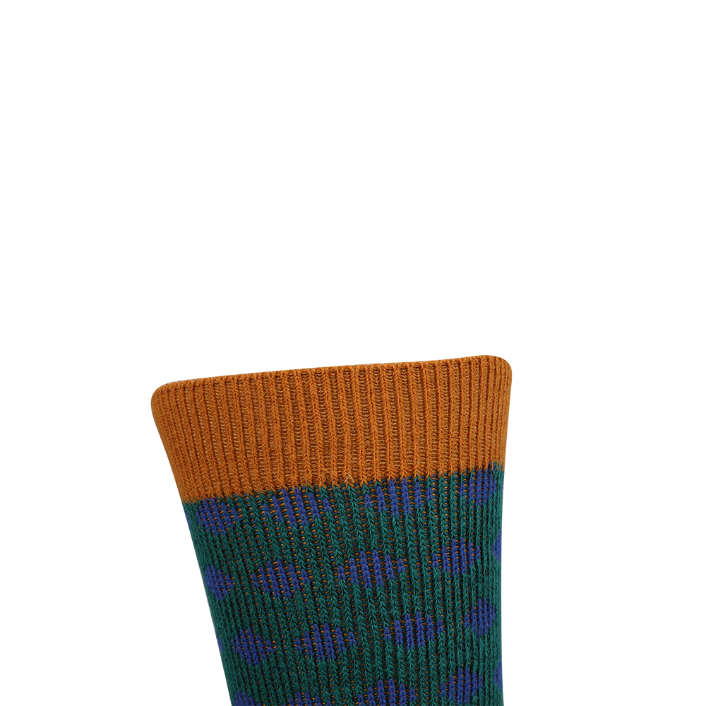 Business dress mercerized cotton man double needle socks 