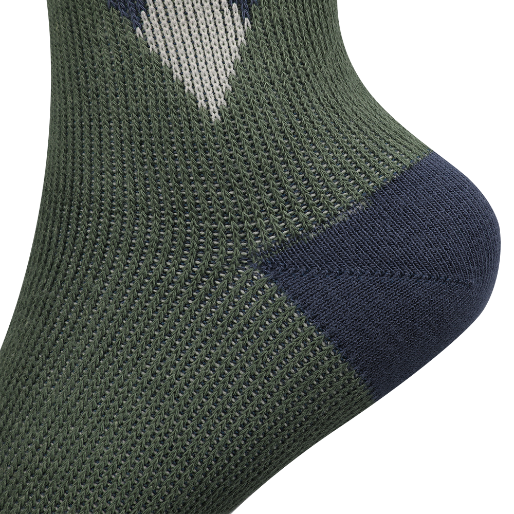 Business dress mercerized cotton man double needle socks 