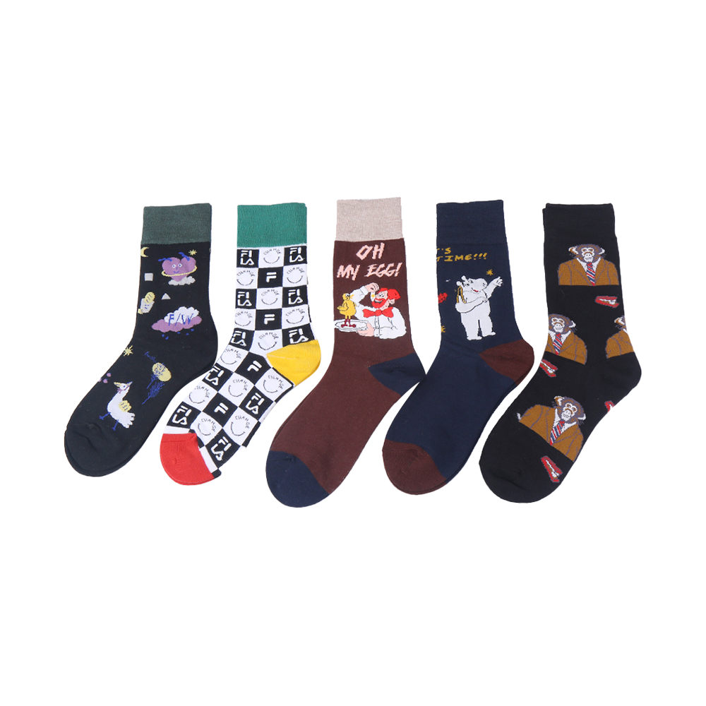 Men funny socks colorful unisex women cotton happy socks