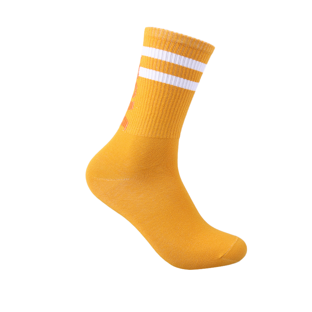 High rib sports style men socks colorful unisex women cotton happy socks