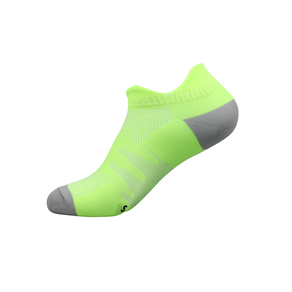 Men and women short seamless 3 colors green grey black sports socks