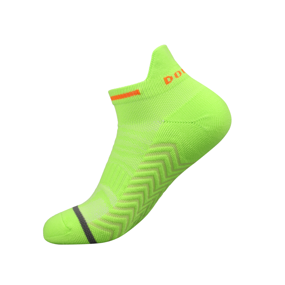Uniex short tube seamless stripe sole comfortable sports running socks