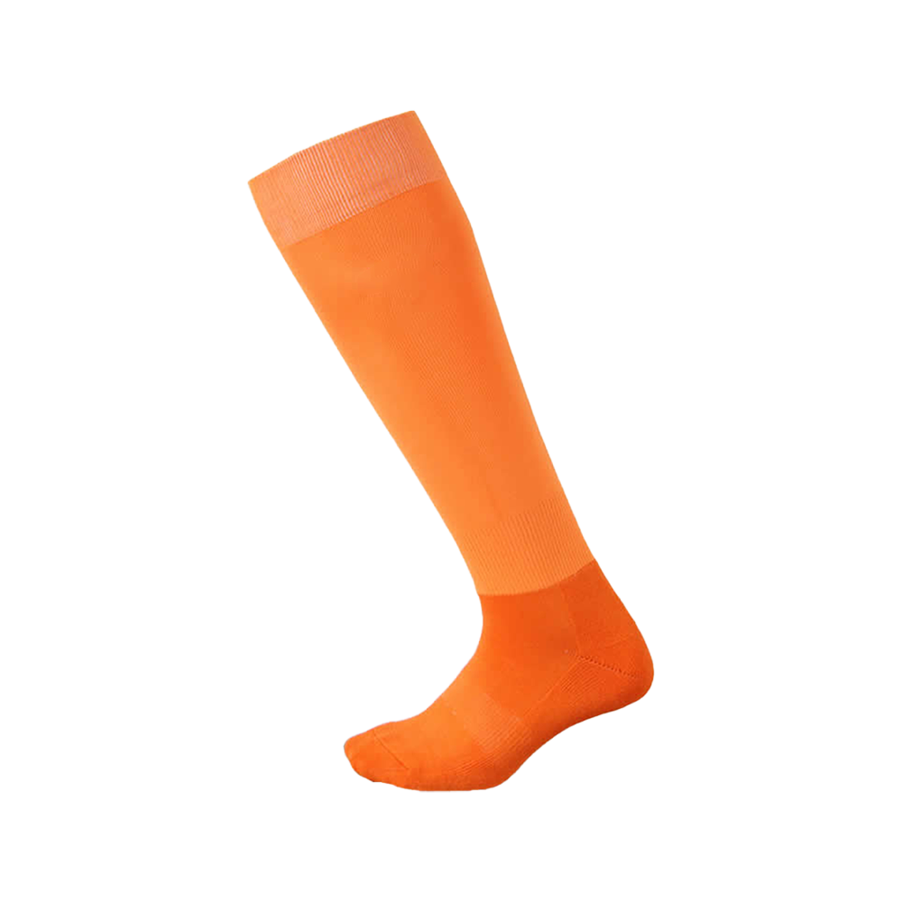 Colorful cushion tube seamless high rib football socks